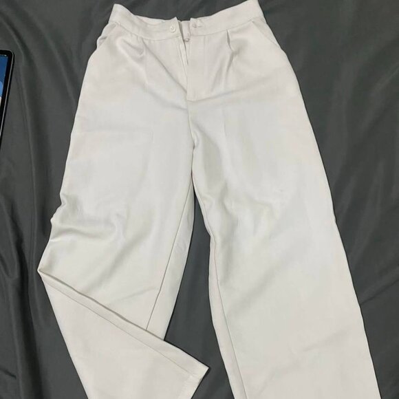 Pants - White Straight Leg Pants